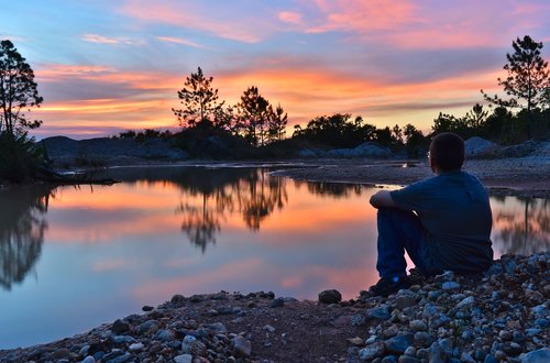 boy  sitting  relax