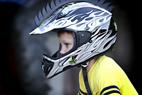 boy head helmet