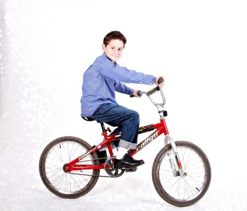 boy bicycle happy