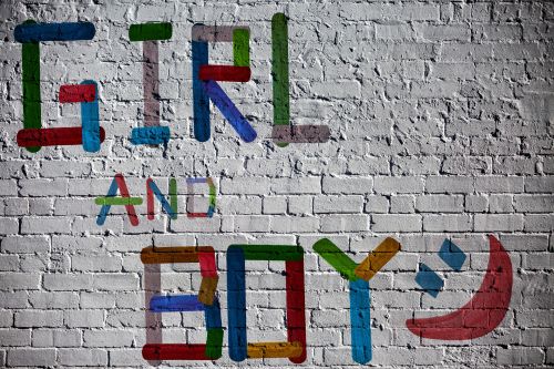 Boy And Girl Written On The Wall