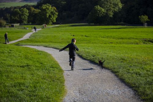 Boy With Dog