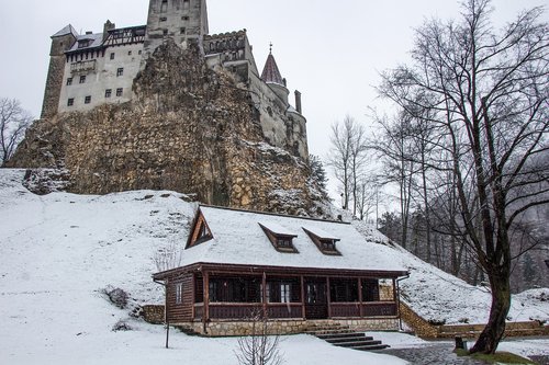 bran castle  dracula  transylvania