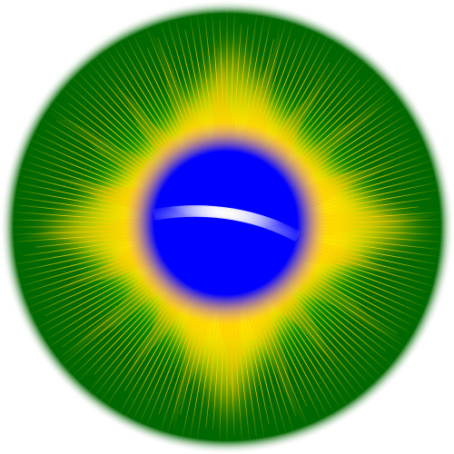 brazil flag circle