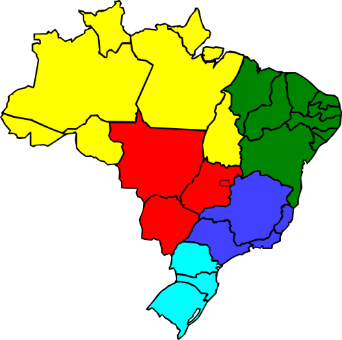 brazil geography map