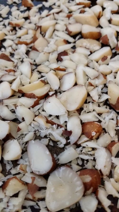 brazil nuts chopped food