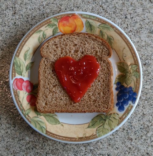 bread heart love