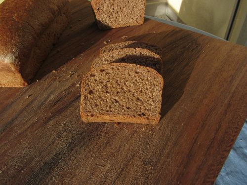 bread cut homemade bread