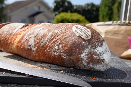 bread bread knife loaf of bread