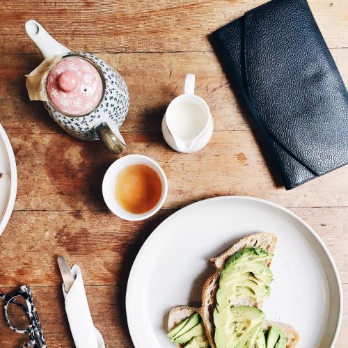 bread avocado breakfast