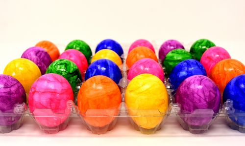 bread eggs easter eggs colored