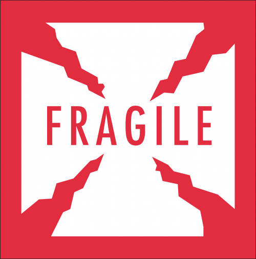 break warning fragile