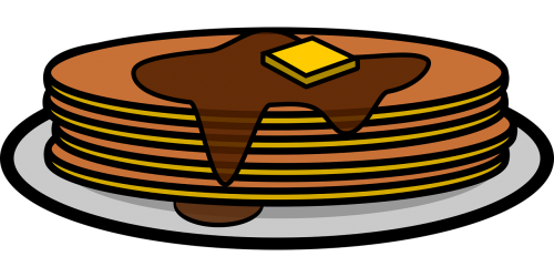 breakfast pancakes stack