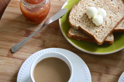 breakfast butter sprouted bread