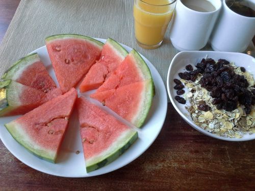 breakfast health watermelon