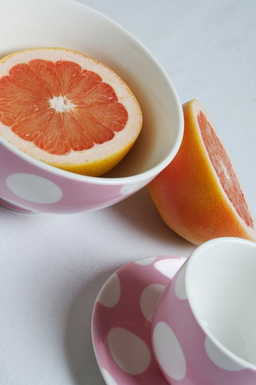 breakfast grapefruit pink