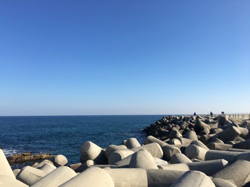 breakwater sea winter sea