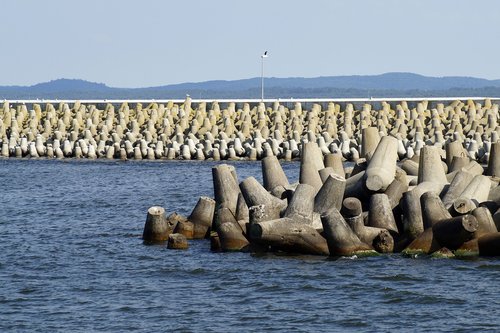 breakwater  wave  concrete