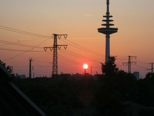 bremen sunset afterglow