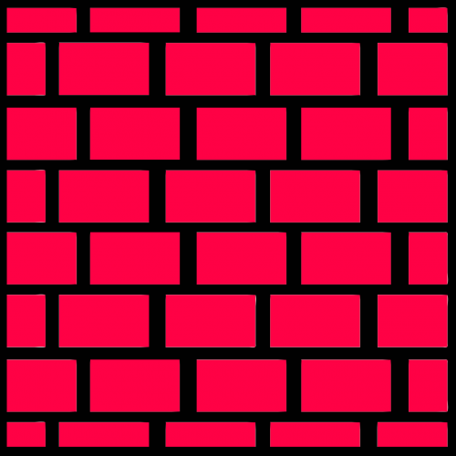 brick chalk outline red