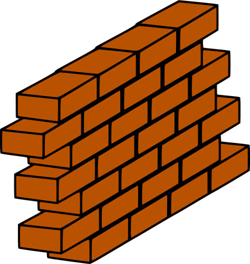 brick red wall
