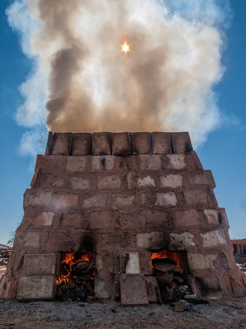 brick  building  smoke