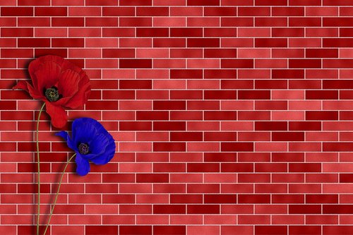 brick  wall  red