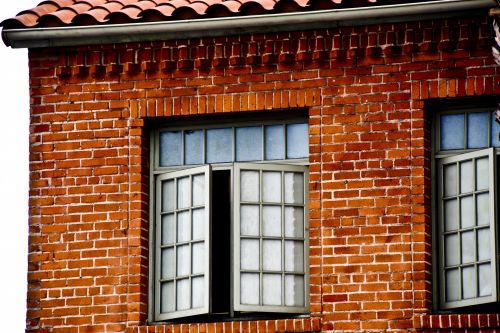Brick School Windows