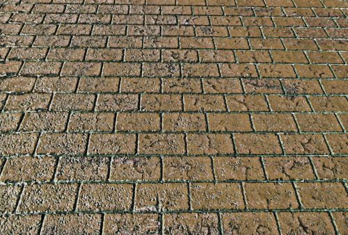 Brick Walkway Background - Brown