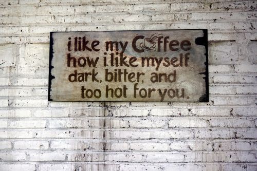 brick wall coffee drink