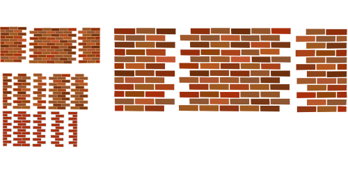 brick wall brick red