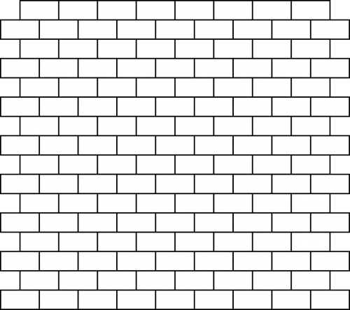 brick wall bricks white