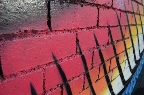 bricks urban graffiti