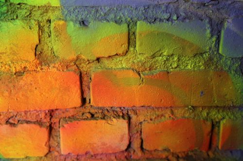 bricks wall bricked