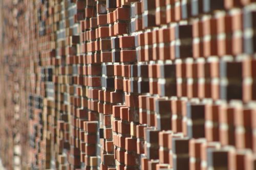 bricks wall mosaic