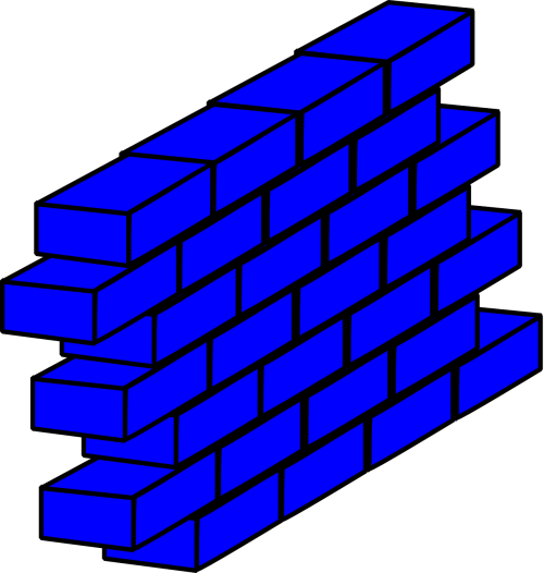 bricks blue bright