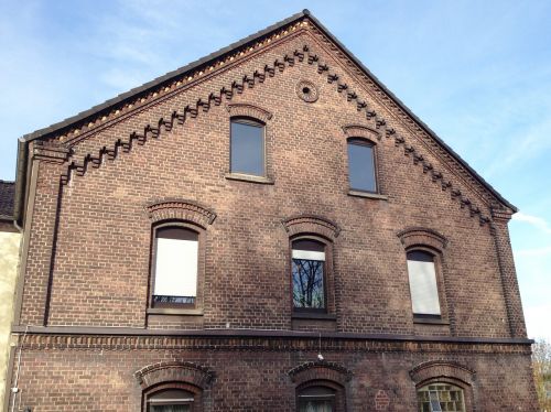 bricks facade building