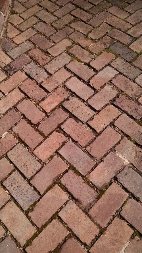bricks herringbone pattern
