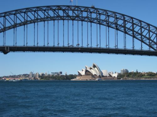 bridge australia sydney skyline