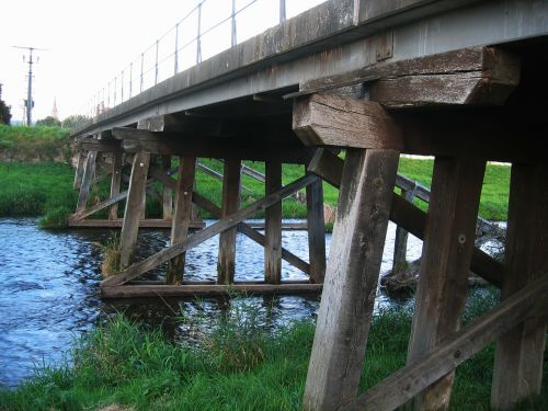 bridge wood wooden bridge