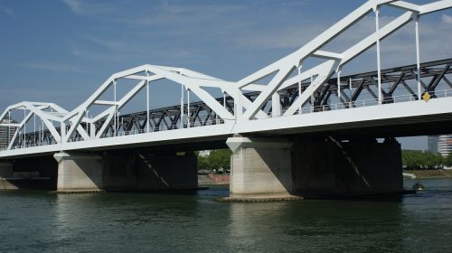 bridge rheinbrücke ludwigshafen