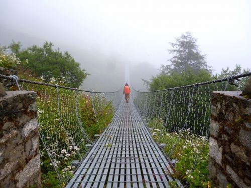 bridge suspension bridge trekking