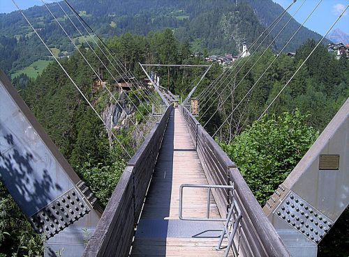 bridge tyrol suspension bridge