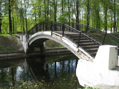 bridge river reflection