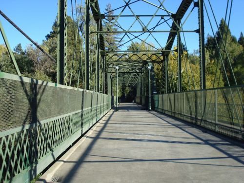 bridge ironwork walkway