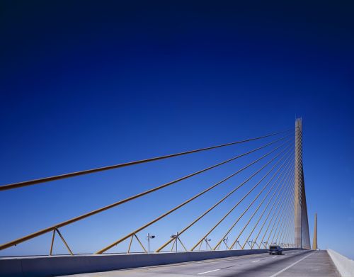 bridge suspension bridge sunshine skyway