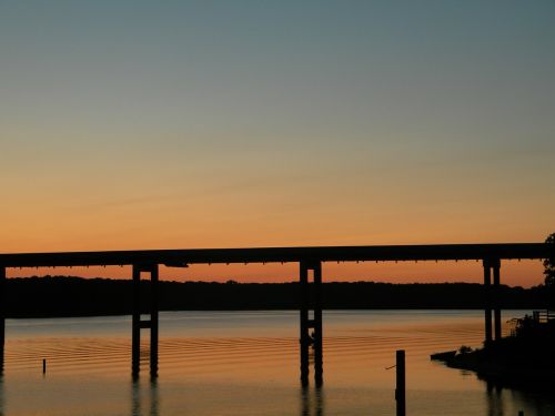 bridge sunset sunrise