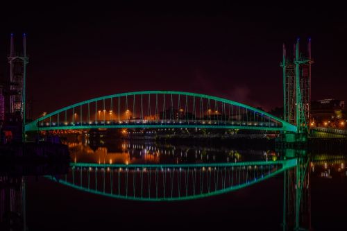 bridge manchester reflection