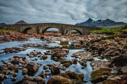 bridge scotland sky