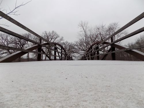 bridge snow walkway