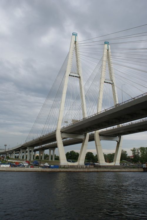 bridge river st petersburg russia